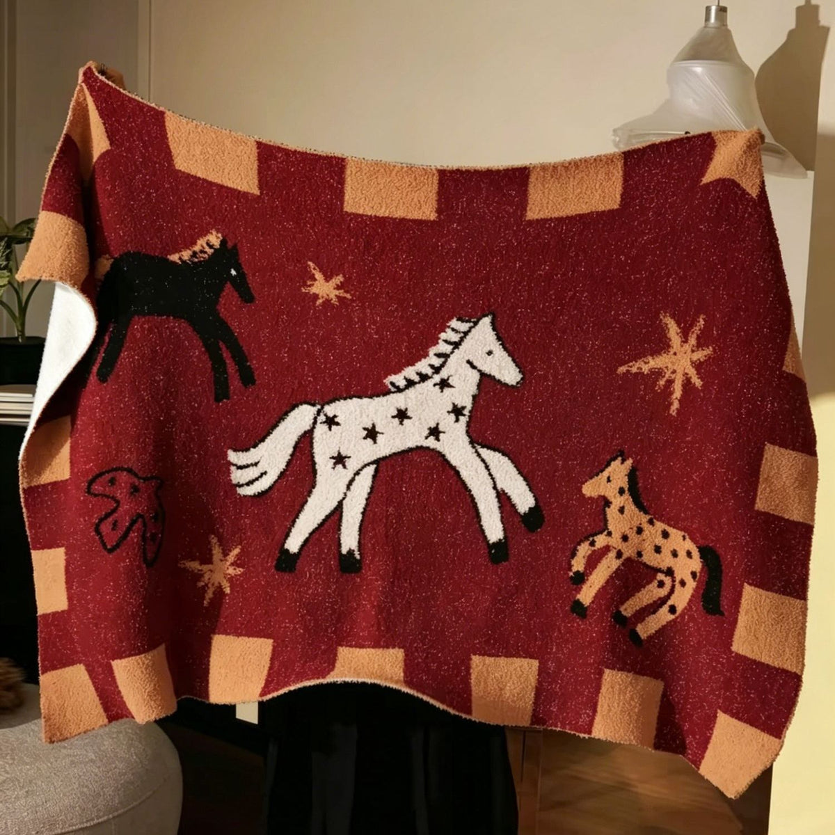 Vintage Pony Flannel Blanket