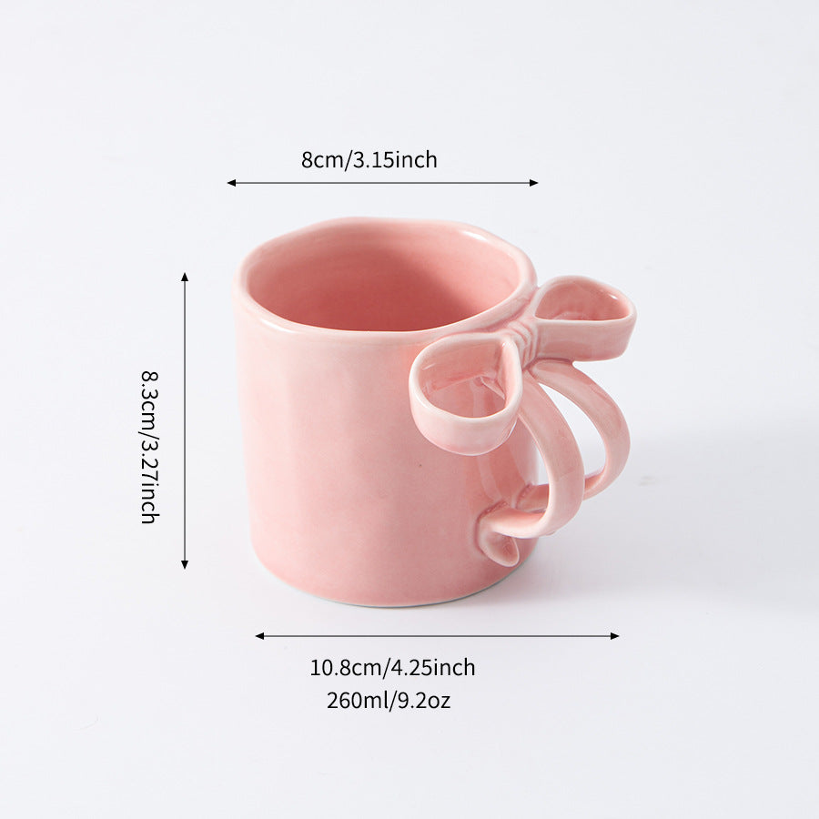 Bow Handle Ceramic Coffee Mug - Modomu