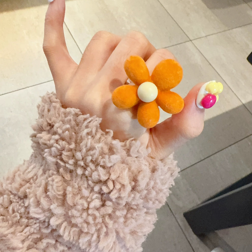 Flocking Heart Pearl Ring - Modomu