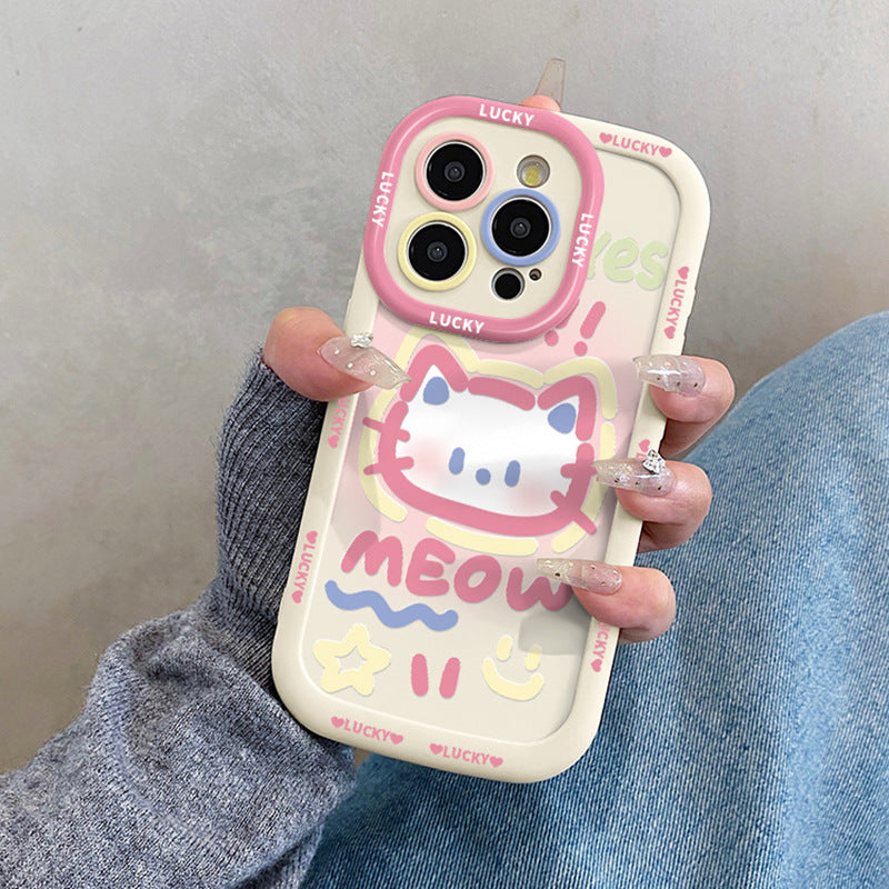 Meow Kitty Doodle Phone Case – Cat Strap Designs
