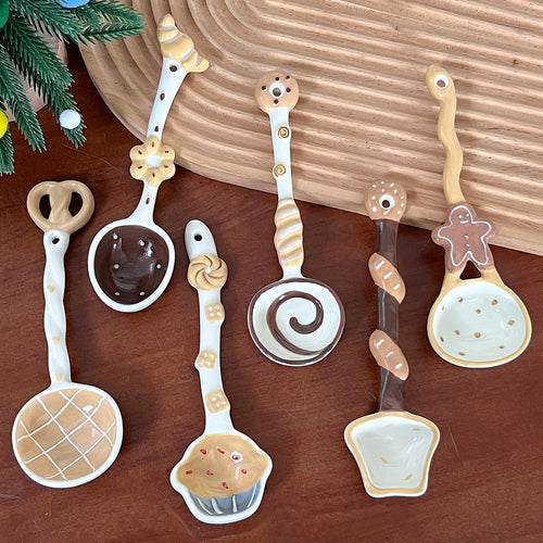 Cute Dessert Shape Ceramic Spoon - Modomu