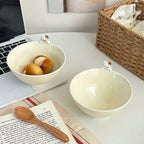 Japanese Cat Ceramic Dessert Bowl - Modomu