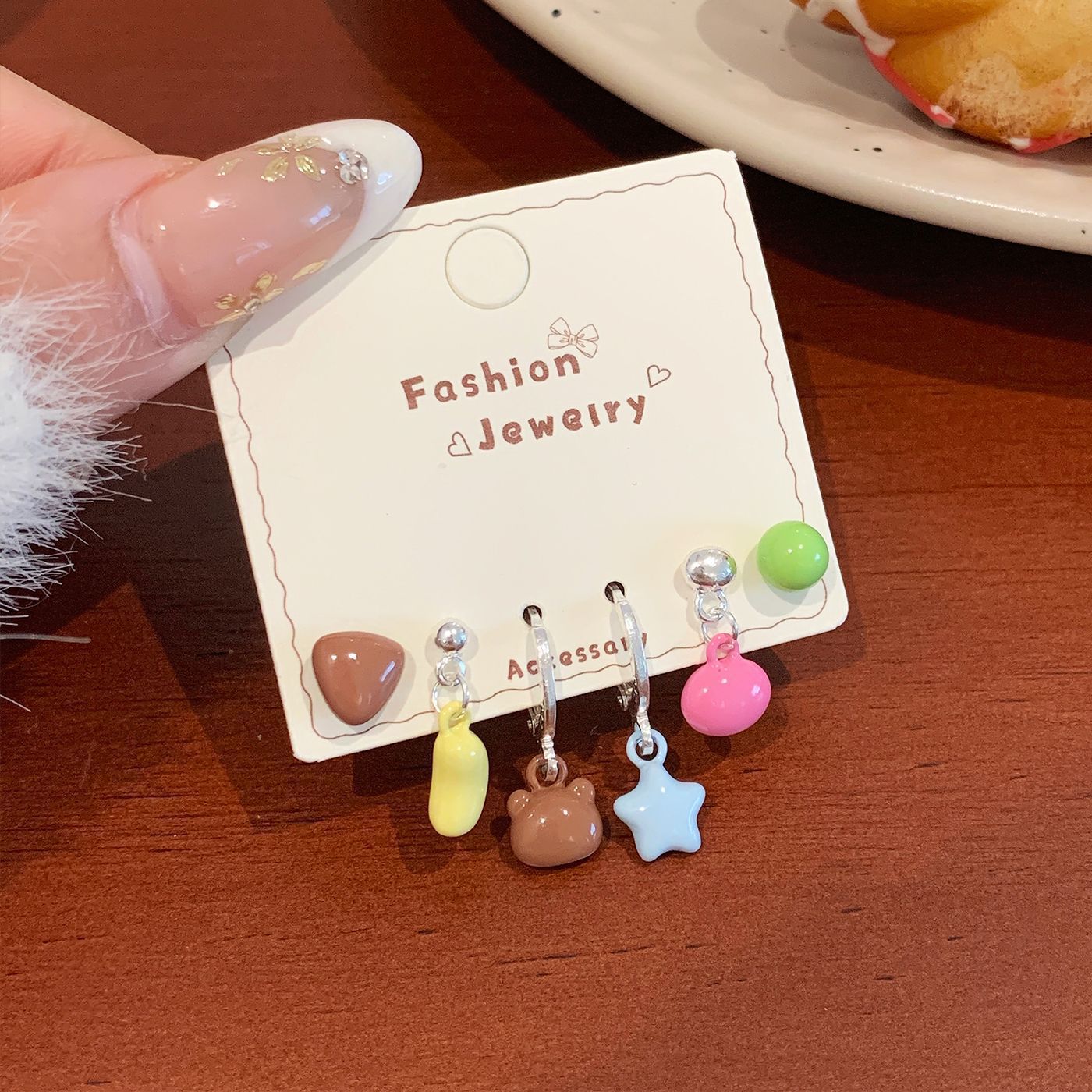 Sweet Puppy Stud Earrings Set
