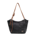 Washed Denim Slouch Tote