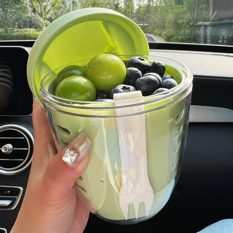 Fruit Cup with Built-In Fork - Modomu
