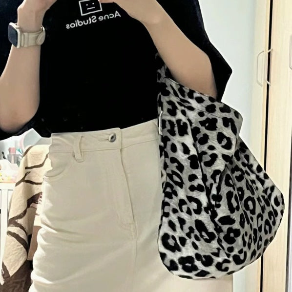 Printed Canvas Slouch Tote