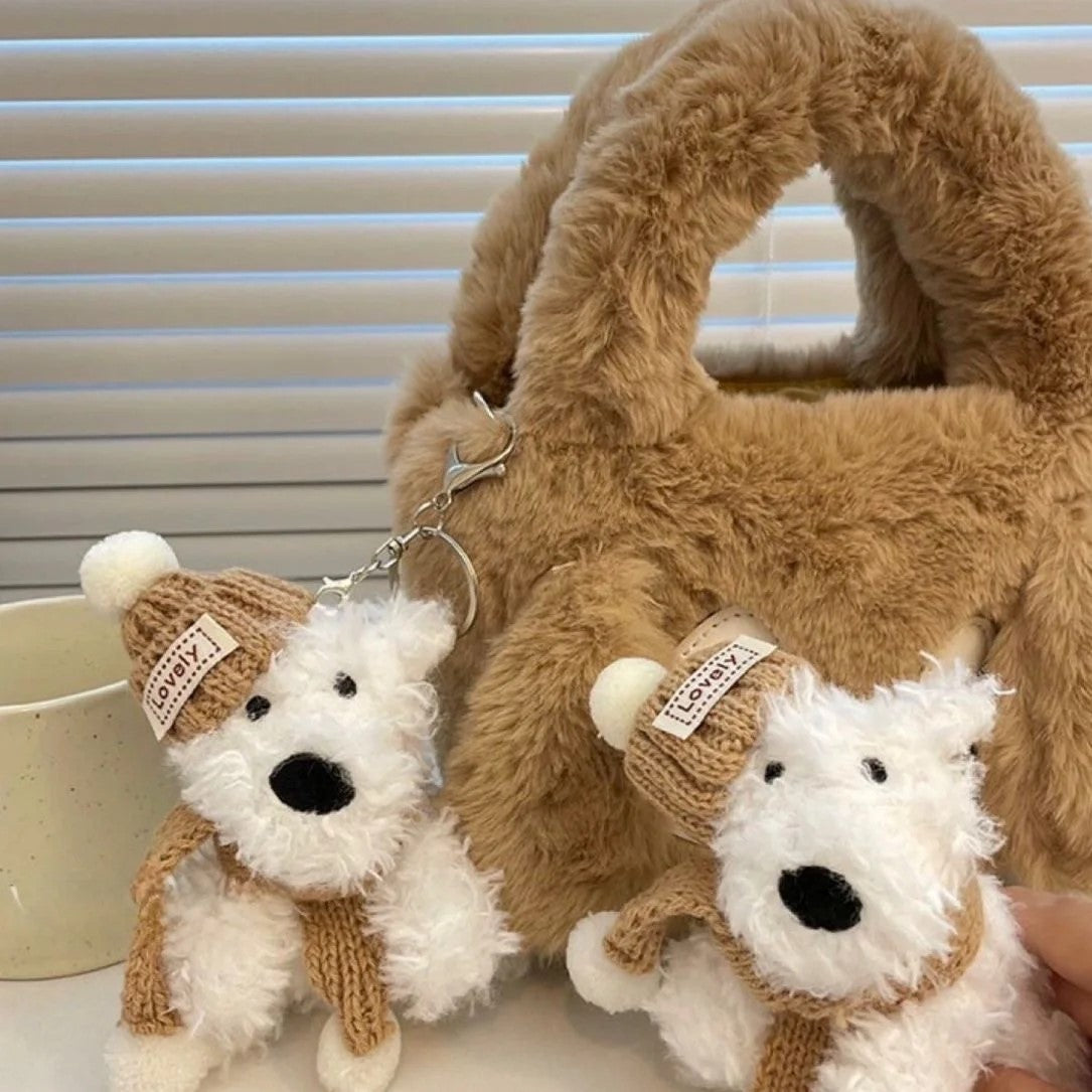 Cute Puppy Plush Keychain - Modomu