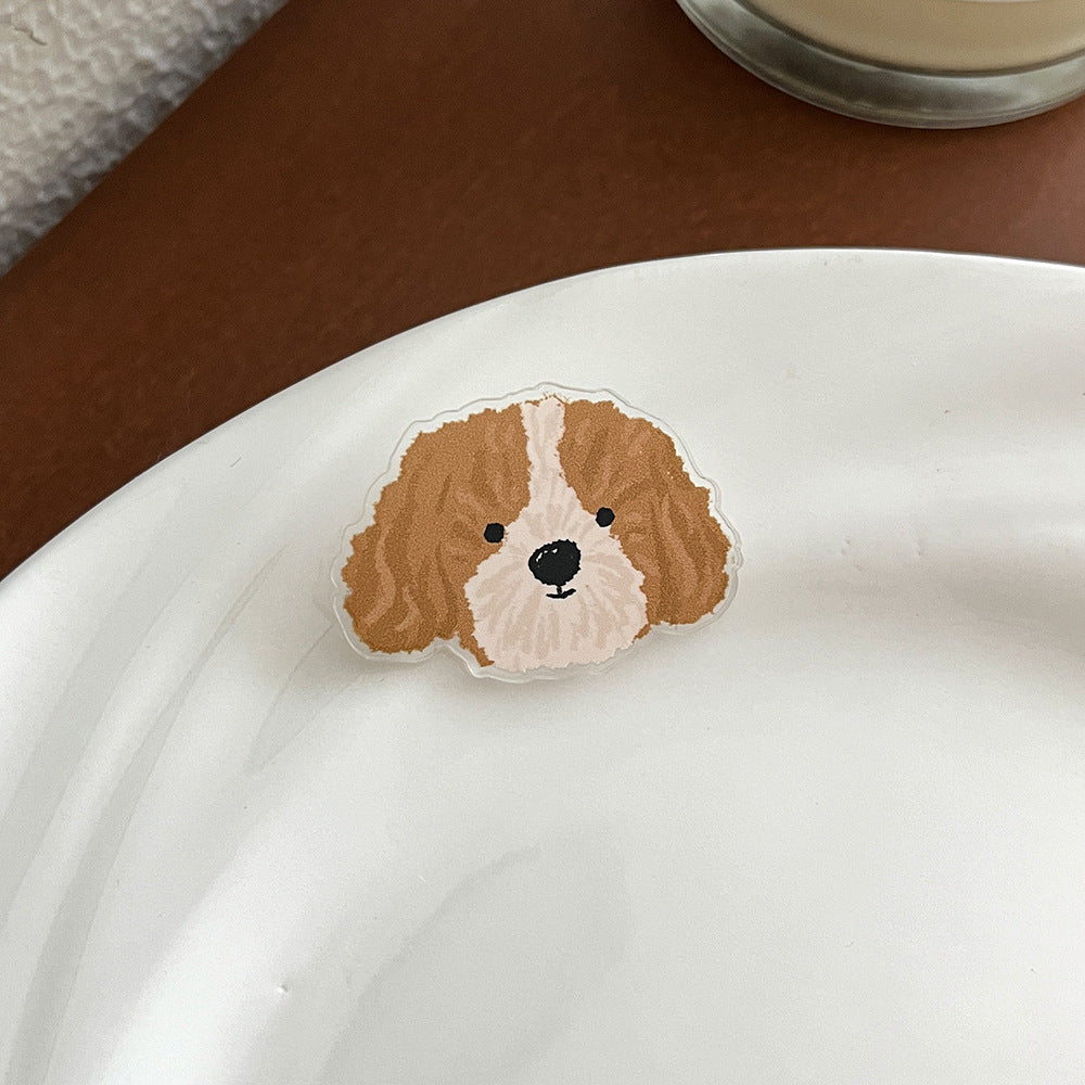 Cute Cartoon Dog Acrylic Brooch - Modomu