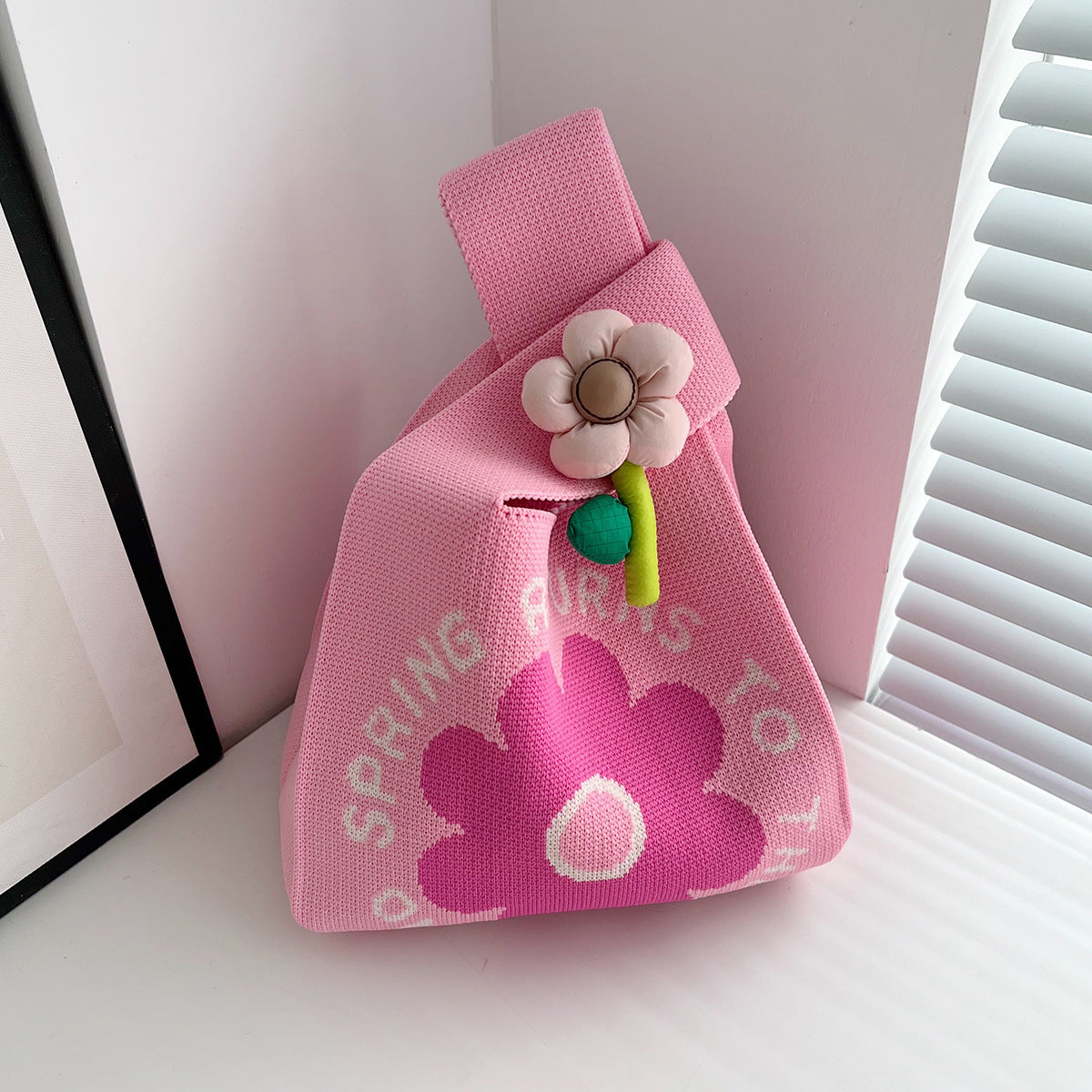 Knitted Animal Tote Bucket Bag - Modomu