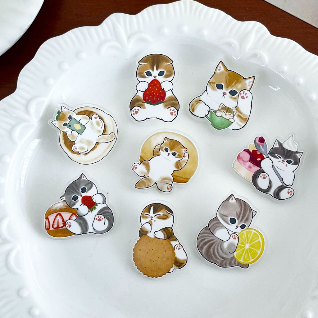 Cute Kitten Acrylic Brooch Pin - Modomu