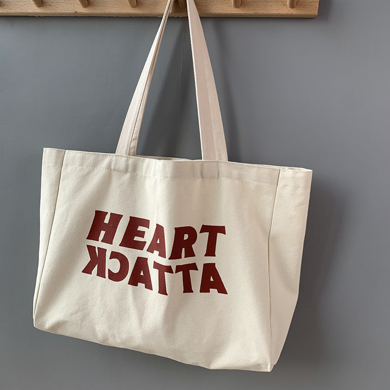 Slogan Canvas Tote