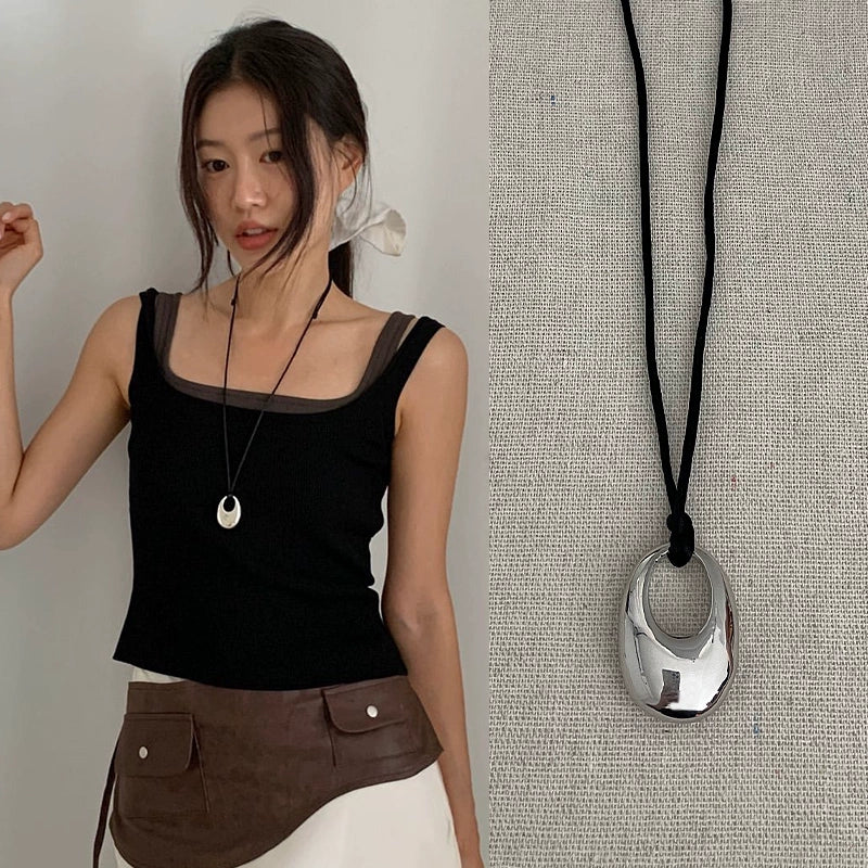 Water Drop Rope Chain Necklace - Modomu
