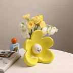 Smiley Face Ceramic Flower Vase - Modomu