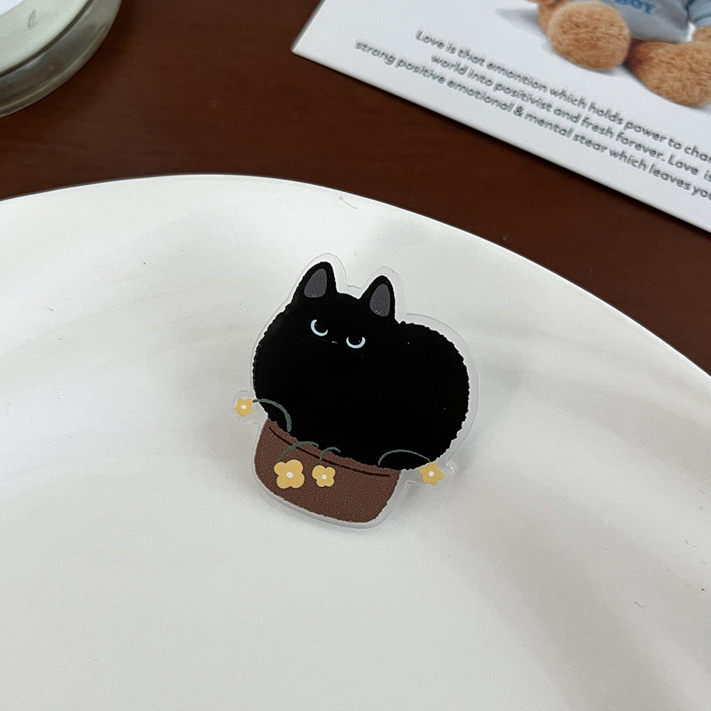 Cat Brooch Cartoon Pin