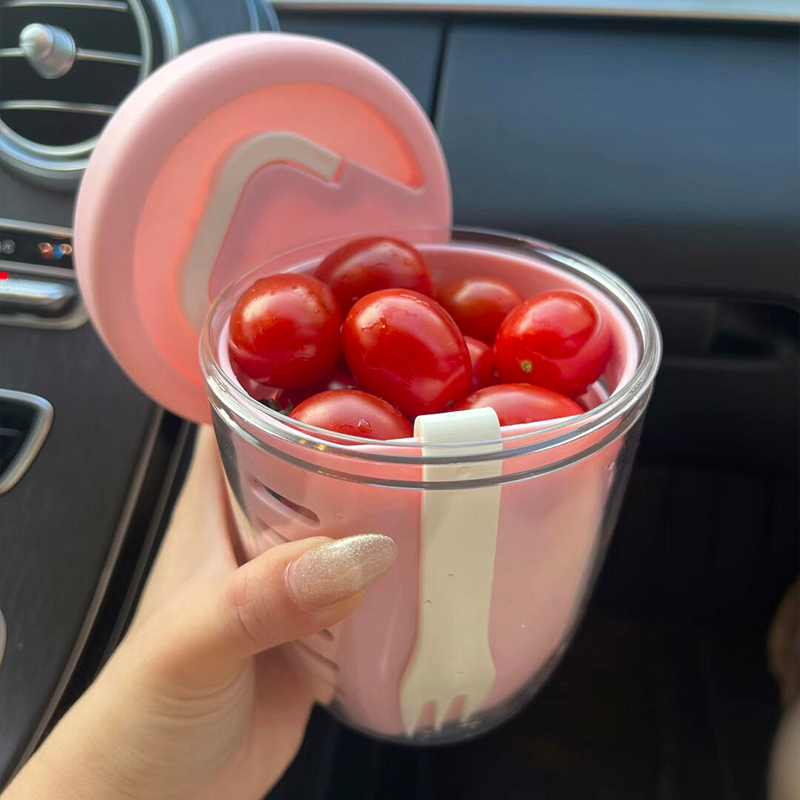 Fruit Cup with Built-In Fork - Modomu