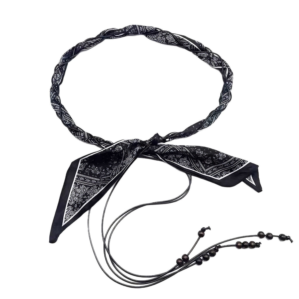 Patterned Woven Waist Chain Belt - Modomu