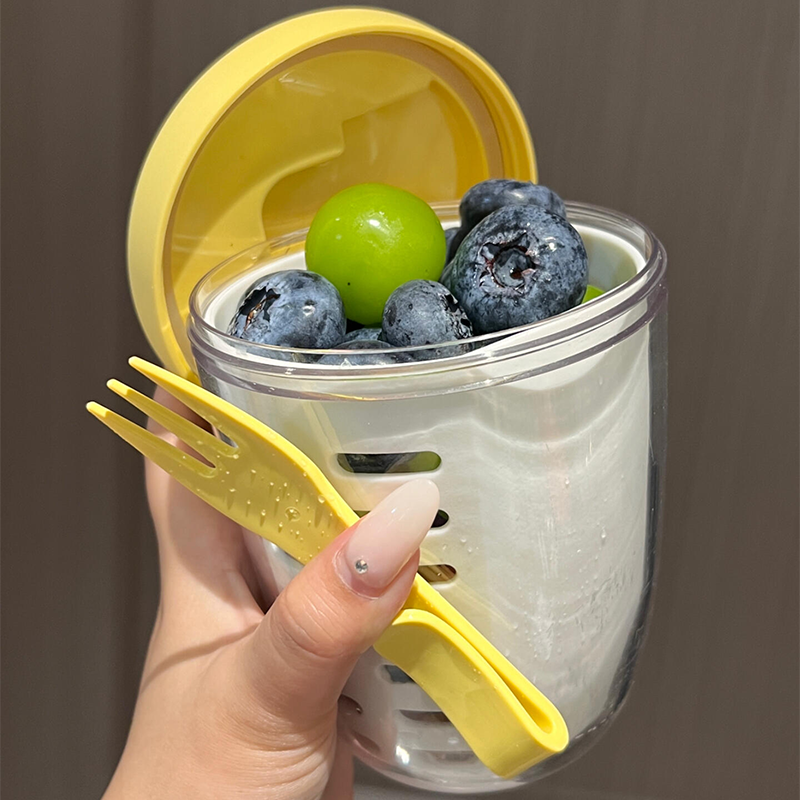 Fruit Cup with Built-In Fork - Modomu