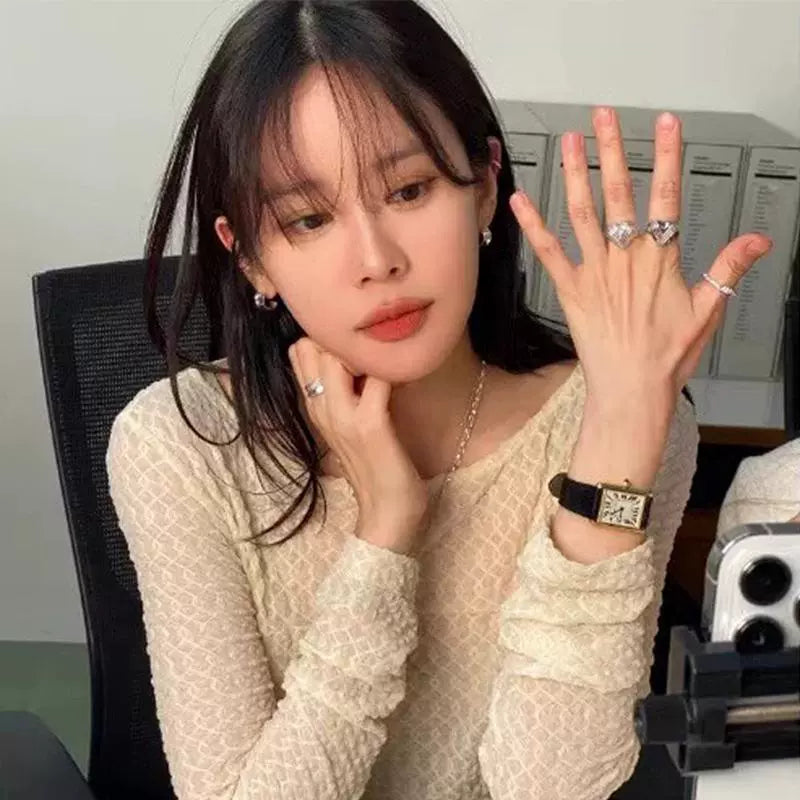 Peach Heart Niche Ring