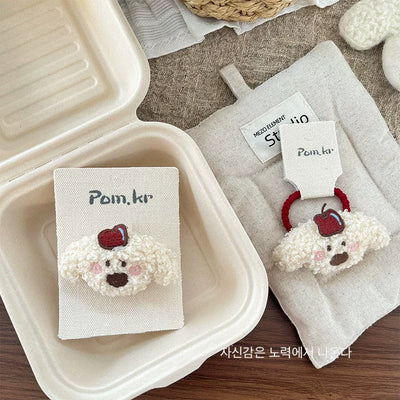 Apple Puppy Plush Side Clip