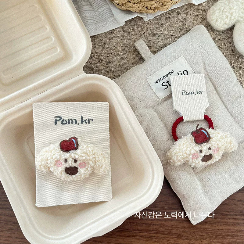Apple Puppy Plush Side Clip