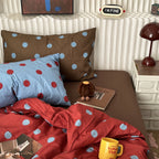 Contrast Polka Dot Bedding Set