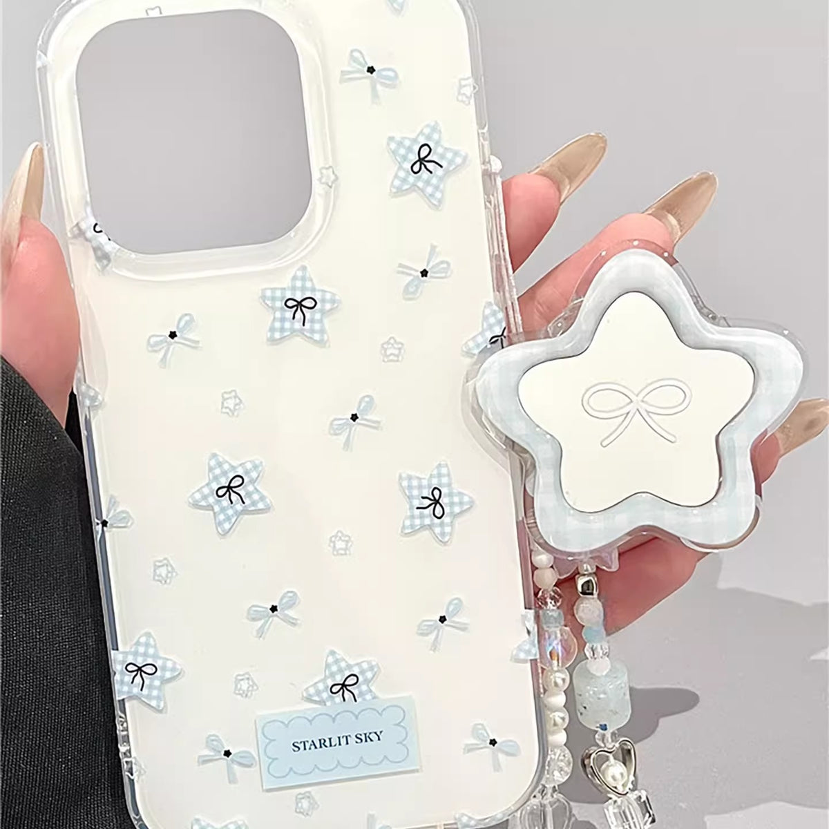 Starlit Gingham Bow Case