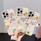 Pebbled 3D Charm iPhone Case