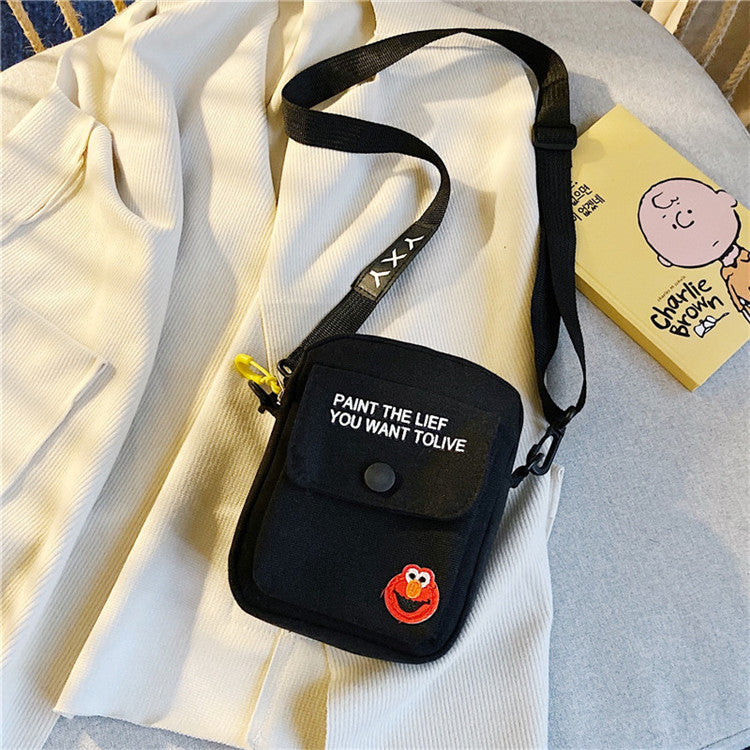 Canvas Cartoon Crossbody