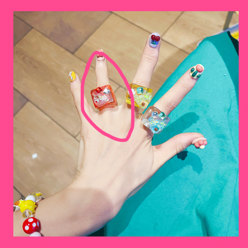 Exaggerated Floral Heart Ring - Modomu