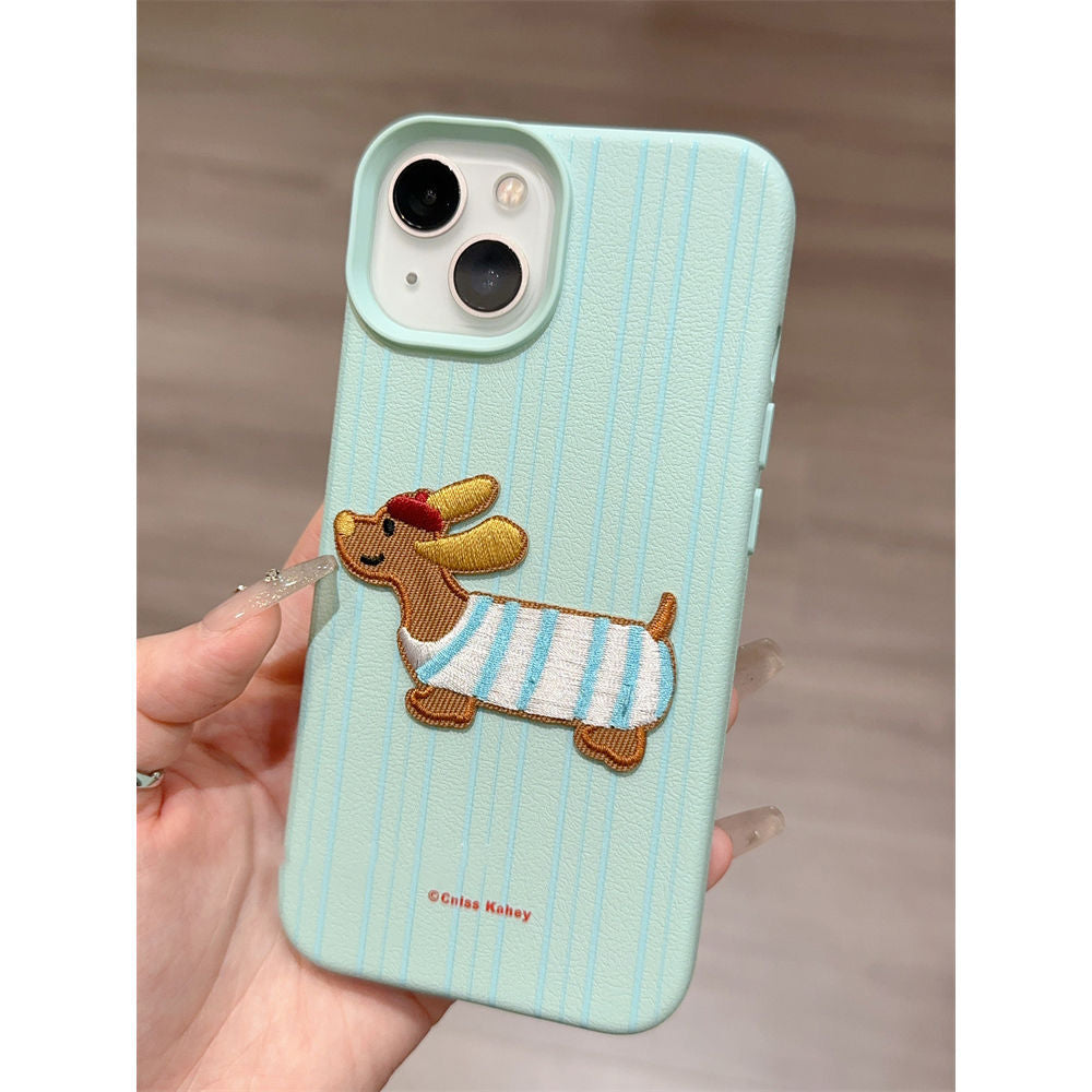 Dachshund Patch iPhone Case