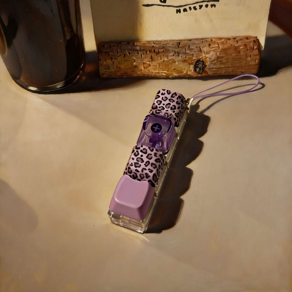 Leopard Print Key Clicker Charm