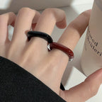 Geometric Metal Square Statement Ring - Modomu