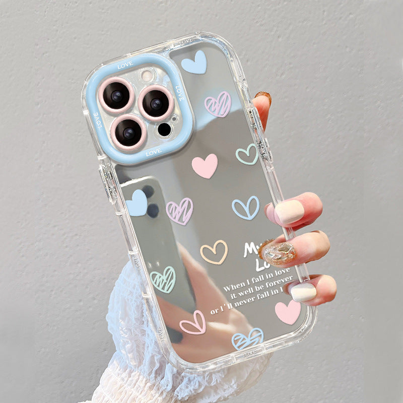 Lucky Hearts Mirror Case – iPhone Models