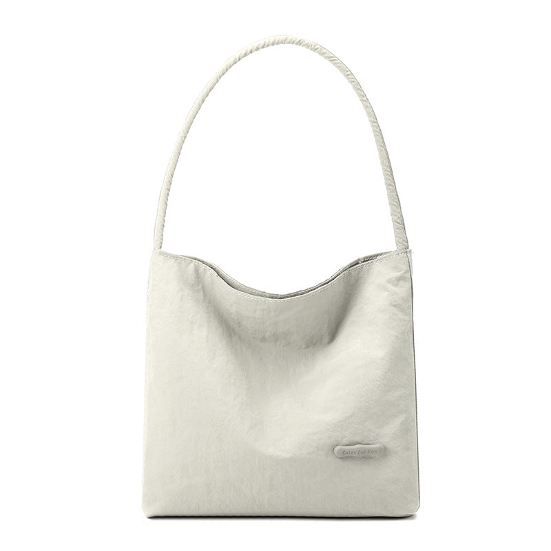 Slouchy Nylon Shoulder Bag