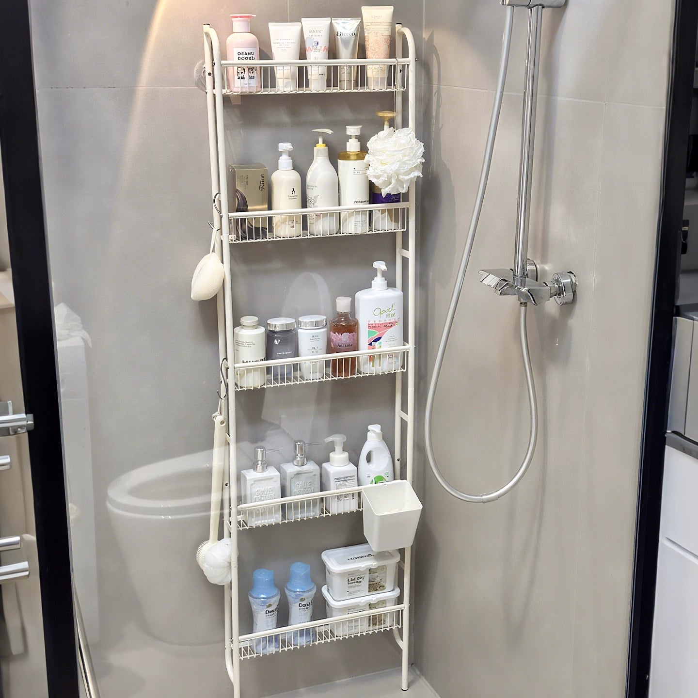 Non-Punch Bathroom Wall Rack