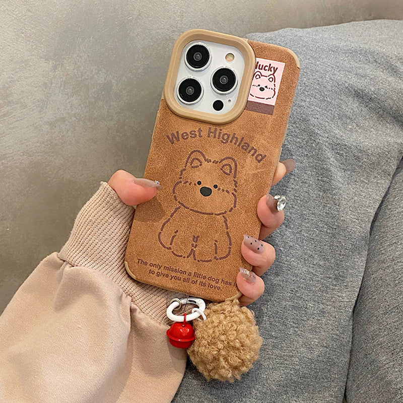 Brown Westie Sketch iPhone Case