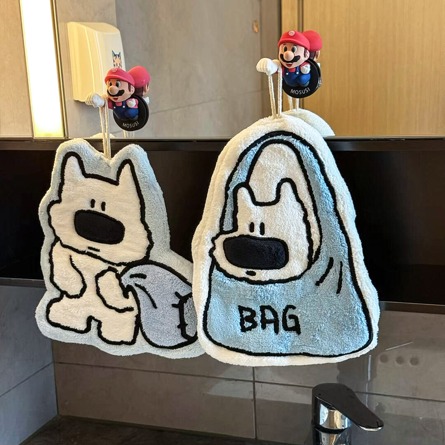 Cute Dog Hand Towel