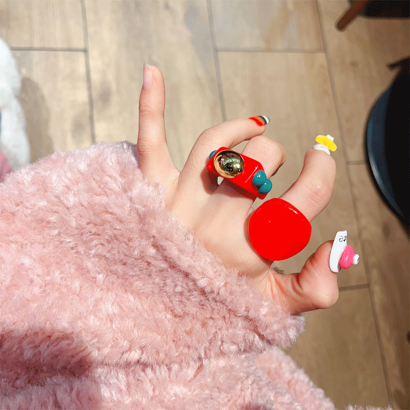 Minimal Acrylic Statement Ring - Modomu