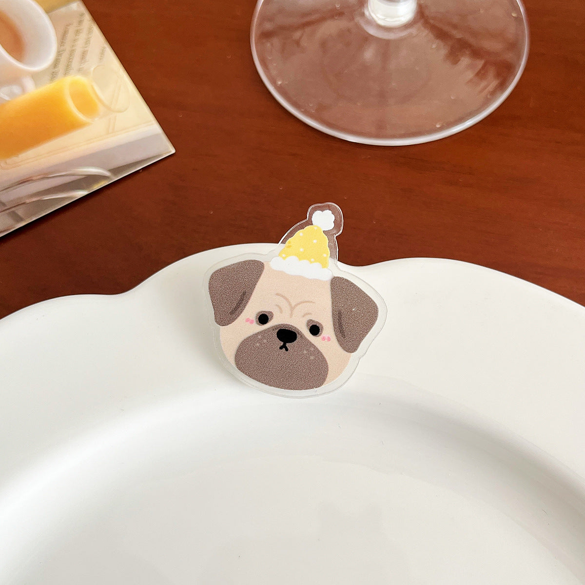 Cute Dog Acrylic Brooch - Modomu