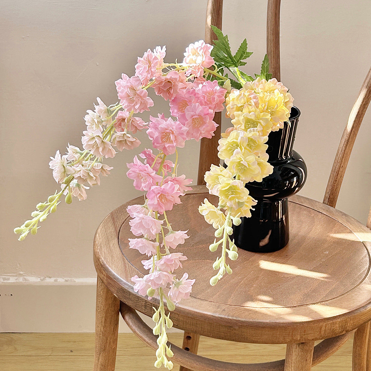 Delphinium Violet Faux Flower Arrangement - Modomu