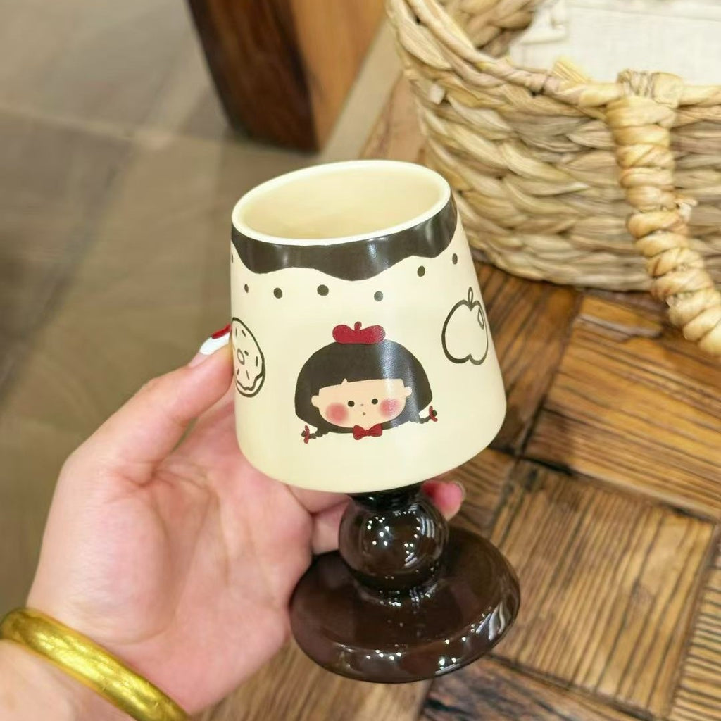 Retro Ceramic Girl Dessert Mug - Modomu