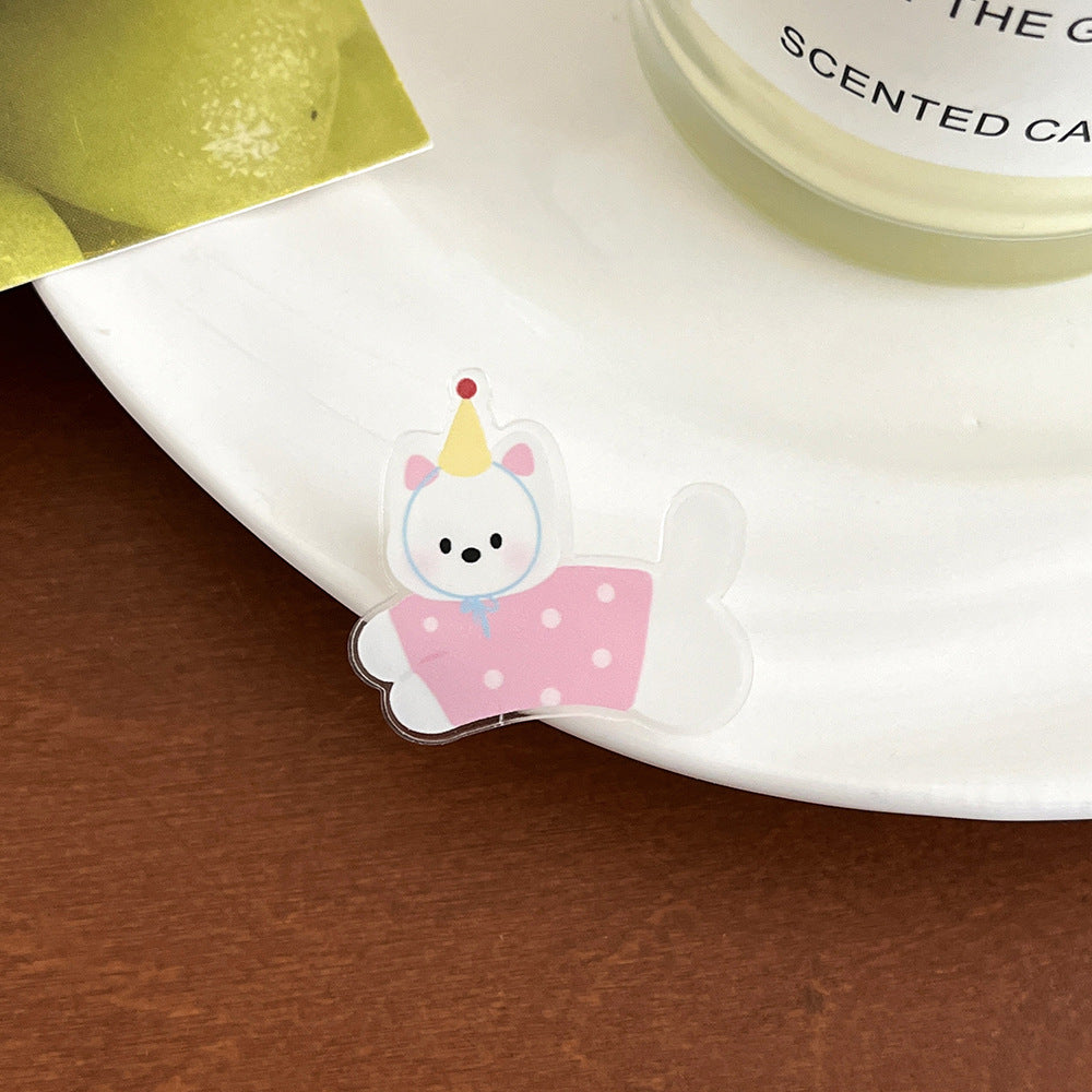 Cartoon Elephant Acrylic Brooch - Modomu