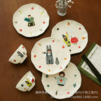 Family Cartoon Ceramic Tableware - Modomu