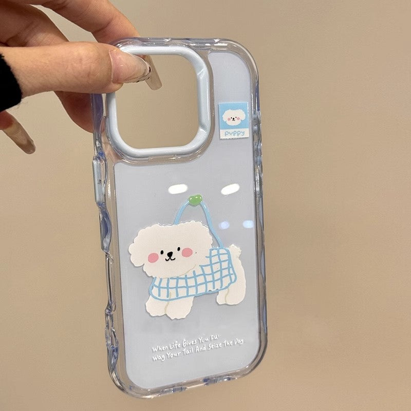 Gingham Puppy Jelly Case
