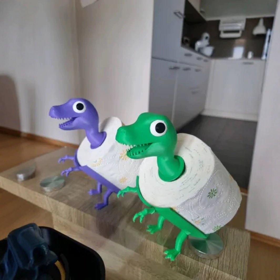 Dinosaur design toilet paper holder