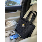 Quilted Puffer Tote Bag