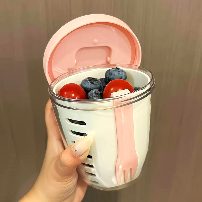 Fruit Cup with Built-In Fork - Modomu