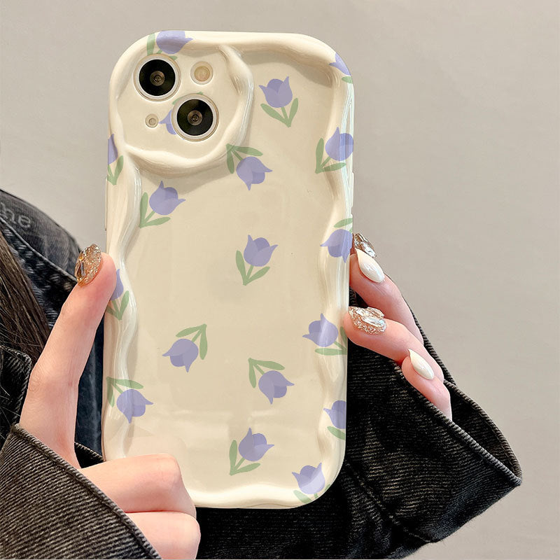 Lilac Tulip Wave Phone Case
