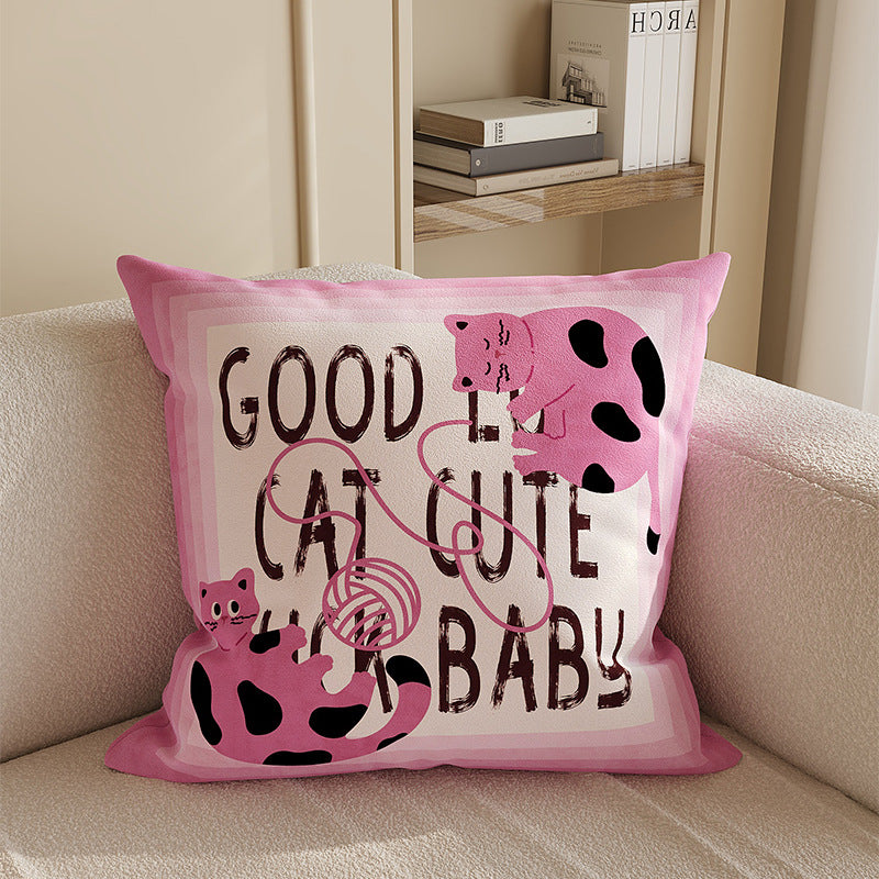 Cartoon Critter Throw Cushion – Cat Designs