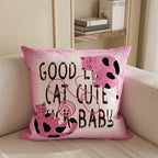 Cartoon Critter Throw Cushion – Cat Designs